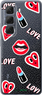 Силиконовый чехол Стикеры v3 для Infinix Hot 50 5G - 5502u-3795 изображение 