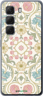 Силиконовый чехол Цветочный орнамент v2 для Infinix Hot 50 5G - 5513u-3795 изображение 