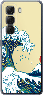 Силиконовый чехол Японские волны для Infinix Hot 50 5G - 5533u-3795 изображение 