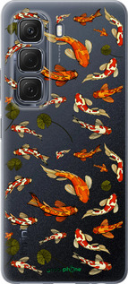 Силиконовый чехол Рыбы Кои для Infinix Hot 50 5G - 5535u-3795 изображение 