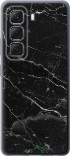 Силиконовый чехол Черный мрамор v2 для Infinix Hot 50 5G - 5568u-3795 изображение 