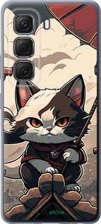 Силиконовый чехол Япония - кот на крыше для Infinix Hot 50 5G - 5582u-3795 изображение 