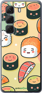 Силиконовый чехол Суши паттерн для Infinix Hot 50 5G - 5583u-3795 изображение 