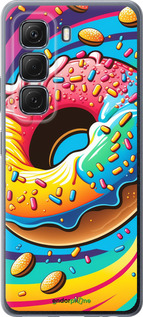 Силиконовый чехол Пончик радуга для Infinix Hot 50 5G - 5584u-3795 изображение 