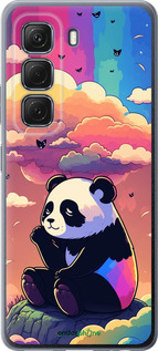 Силиконовый чехол Панда в облаках для Infinix Hot 50 5G - 5585u-3795 изображение 