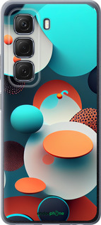 Силиконовый чехол Горошек абстракция для Infinix Hot 50 5G - 5608u-3795 изображение 