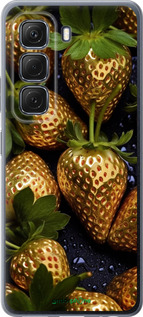 Силиконовый чехол Золотая клубника для Infinix Hot 50 5G - 5637u-3795 изображение 