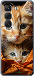 Силиконовый чехол Котики 2 для Infinix Hot 50 5G - 5664u-3795 изображение 