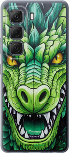 Силиконовый чехол Зелёный дракон для Infinix Hot 50 5G - 5816u-3795 изображение 