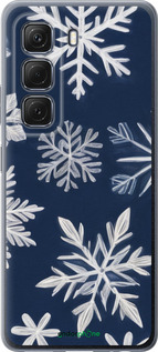 Силиконовый чехол Снежинки для Infinix Hot 50 5G - 5821u-3795 изображение 