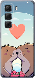 Силиконовый чехол Капибара любовь для Infinix Hot 50 5G - 6027u-3795 изображение 