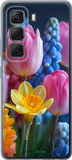 Силиконовый чехол Весенние цветы для Infinix Hot 50 5G - 6058u-3795 изображение 