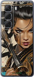 Силиконовый чехол Воительница ветров для Infinix Hot 50 5G - 6077u-3795 изображение 