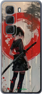 Силиконовый чехол Сумерки воина: Танец с катаной для Infinix Hot 50 5G - 6123u-3795 изображение 