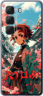 Силиконовый чехол Tanjiro Kamado для Infinix Hot 50 5G - 6132u-3795 изображение 