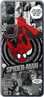 Силиконовый чехол Человек паук для Infinix Hot 50 5G - 6279u-3795 изображение 