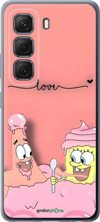 Силиконовый чехол Спанч Боб для Infinix Hot 50 5G - 6282u-3795 изображение 