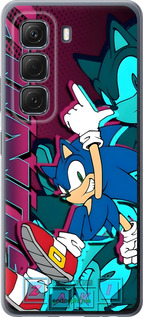 Силиконовый чехол Соник для Infinix Hot 50 5G - 6284u-3795 изображение 