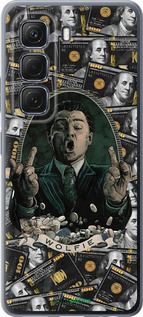 Силиконовый чехол Волк с валл стрит для Infinix Hot 50 5G - 6287u-3795 изображение 