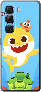 Силиконовый чехол Бейби Шарк для Infinix Hot 50 5G - 6303u-3795 изображение 