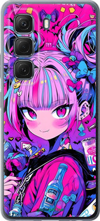 Силиконовый чехол Аниме милаха для Infinix Hot 50 5G - 6314u-3795 изображение 