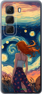 Силиконовый чехол Девушка Арт для Infinix Hot 50 5G - 6325u-3795 изображение 