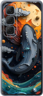 Силиконовый чехол Кит в космосе для Infinix Hot 50 5G - 6328u-3795 изображение 