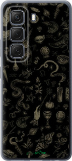 Силіконовий чехол Містичний колаж з травами та магічні символи для Infinix Hot 50 5G - 6428u-3795 изображение 