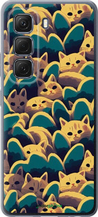 Силиконовый чехол С изображением кошек для Infinix Hot 50 5G - 6429u-3795 изображение 