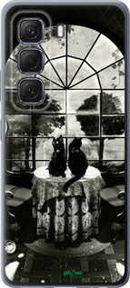 Силиконовый чехол Череп и коты для Infinix Hot 50 5G - 6432u-3795 изображение 