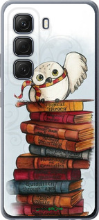 Силиконовый чехол Сова и книги для Infinix Hot 50 5G - 6436u-3795 изображение 