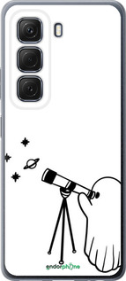 Силиконовый чехол Привидение астроном для Infinix Hot 50 5G - 6444u-3795 изображение 