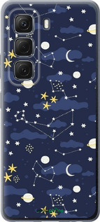 Силиконовый чехол Астрономический узор. Милый дизайн мультяшной вселенной для Infinix Hot 50 5G - 6446u-3795 изображение 