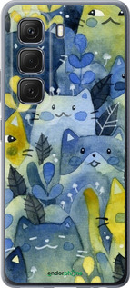 Силиконовый чехол С изображением кошачьего леса для Infinix Hot 50 5G - 6447u-3795 изображение 