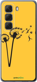 Силиконовый чехол Минимализм одуванчики для Infinix Hot 50 5G - 6449u-3795 изображение 