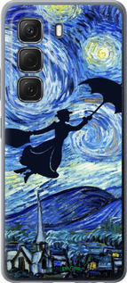 Силіконовий чехол Із зображенням Мері Поппінс «Зоряна ніч» для Infinix Hot 50 5G - 6487u-3795 изображение 