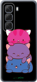 Силиконовый чехол Милые кошки для Infinix Hot 50 5G - 6518u-3795 изображение 
