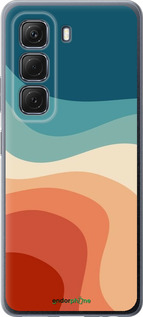 Силиконовый чехол В стиле ретро с волнами для Infinix Hot 50 5G - 6531u-3795 изображение 