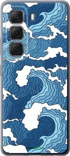 Силиконовый чехол Абстрактный рисунок морских волн для Infinix Hot 50 5G - 6538u-3795 изображение 