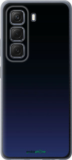 Силиконовый чехол Градиент в тёмно - синем стиле для Infinix Hot 50 5G - 6542u-3795 изображение 