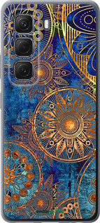 Силиконовый чехол Золотой узор для Infinix Hot 50 5G - 678u-3795 изображение 