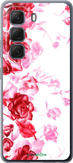 Силиконовый чехол Нарисованные розы для Infinix Hot 50 5G - 724u-3795 изображение 