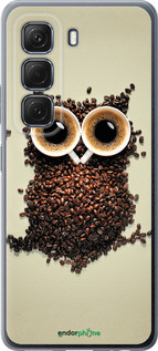 Силиконовый чехол Сова из кофе для Infinix Hot 50 5G - 777u-3795 изображение 
