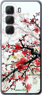 Силиконовый чехол Цветущий куст для Infinix Hot 50 5G - 831u-3795 изображение 