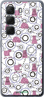 Силиконовый чехол Смешные коты для Infinix Hot 50 5G - 907u-3795 изображение 