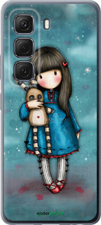 Силиконовый чехол Девочка с зайчиком для Infinix Hot 50 5G - 915u-3795 изображение 