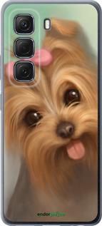 Силиконовый чехол Нарисованный йоркширский терьер для Infinix Hot 50 5G - 928u-3795 изображение 