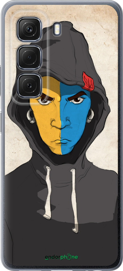 Силиконовый чехол Злой подросток для Infinix Hot 50 5G - 1053u-3795 изображение 