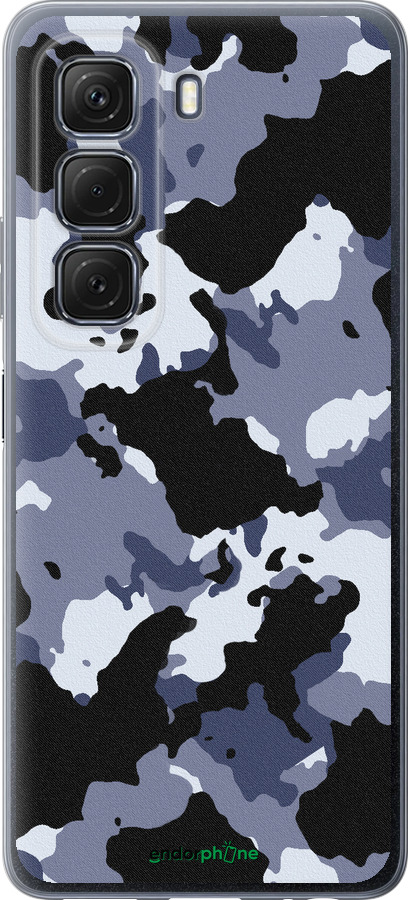 Силиконовый чехол Камуфляж v4 для Infinix Hot 50 5G - 1182u-3795 изображение 