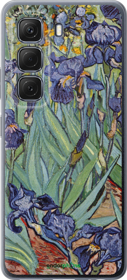 Силиконовый чехол Винсент Ван Гог. Ирисы для Infinix Hot 50 5G - 161u-3795 изображение 